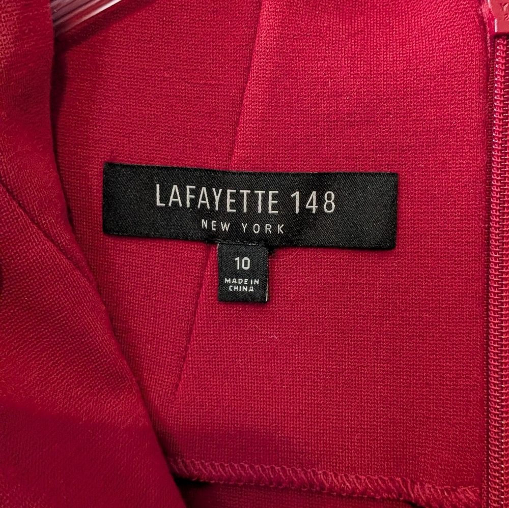 Lafayette 148 New York Crimson Midi Dress - Picture 2 of 6